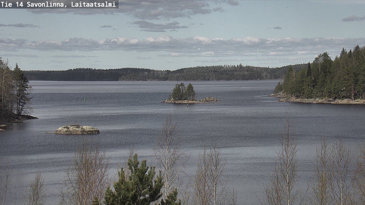 Weather Camera Image Väg 14 Nyslott, Laitaatsalmi, Savonlinna, Etelä-Savo