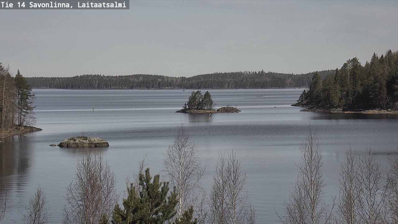 Weather Camera Image Väg 14 Nyslott, Laitaatsalmi, Savonlinna, Etelä-Savo
