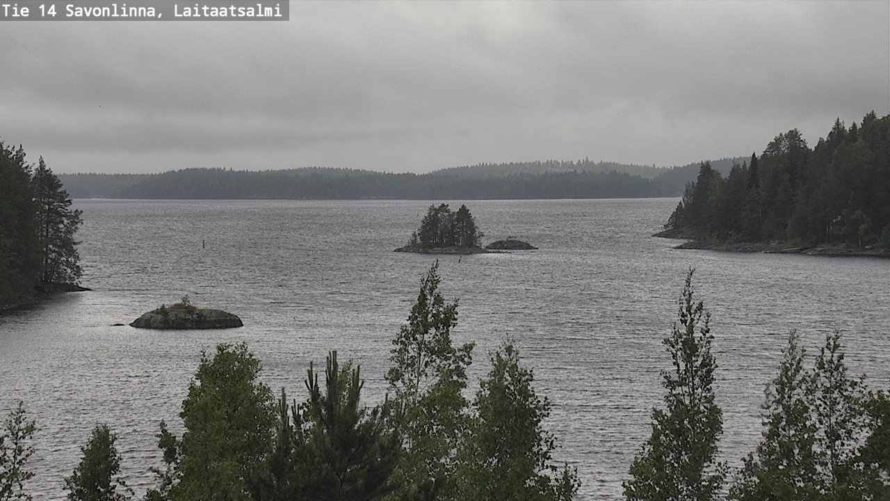 Weather Camera Image Road 14 Savonlinna, Laitaatsalmi, Savonlinna, Etelä-Savo