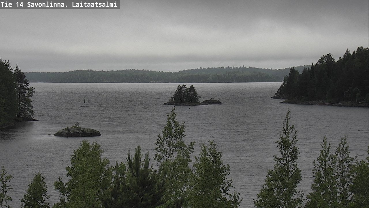 Weather Camera Image Road 14 Savonlinna, Laitaatsalmi, Savonlinna, Etelä-Savo