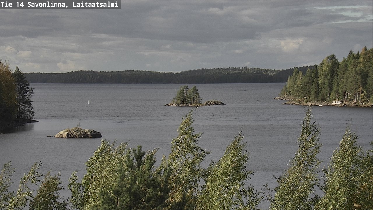 Weather Camera Image Väg 14 Nyslott, Laitaatsalmi, Savonlinna, Etelä-Savo