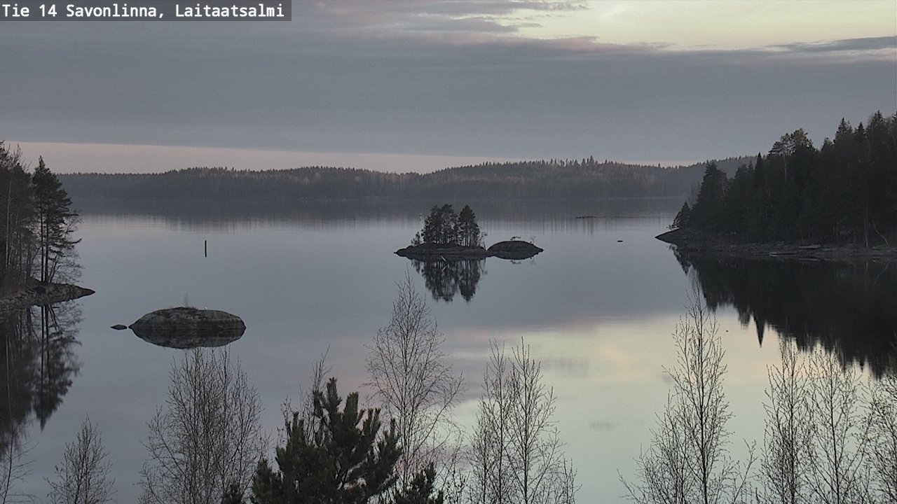 Weather Camera Image Väg 14 Nyslott, Laitaatsalmi, Savonlinna, Etelä-Savo