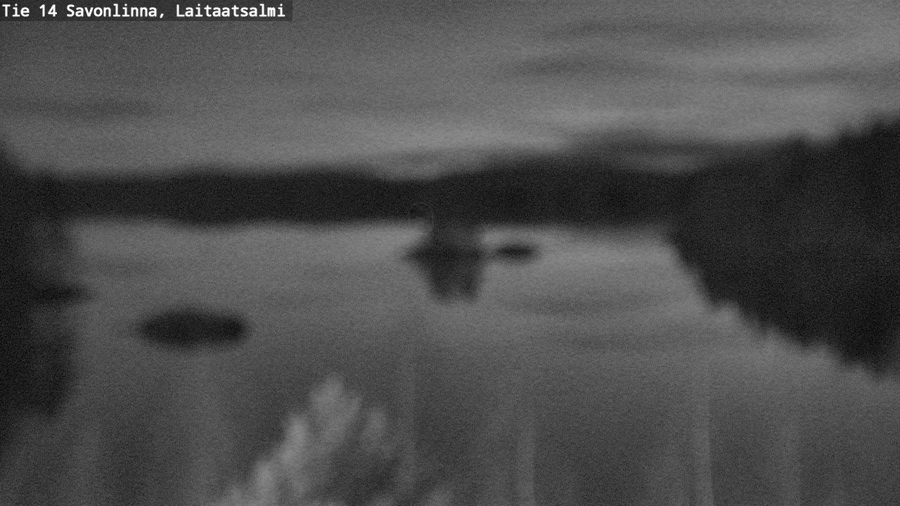 Weather Camera Image Road 14 Savonlinna, Laitaatsalmi, Savonlinna, Etelä-Savo