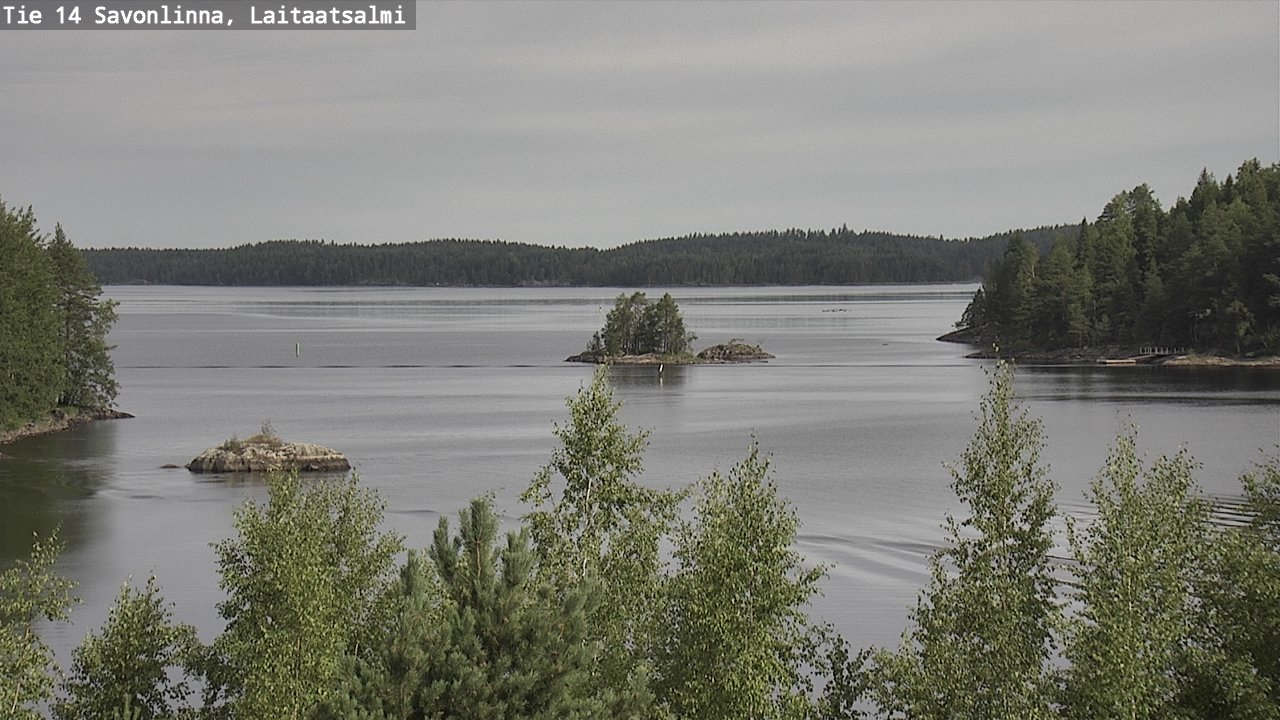 Weather Camera Image Road 14 Savonlinna, Laitaatsalmi, Savonlinna, Etelä-Savo