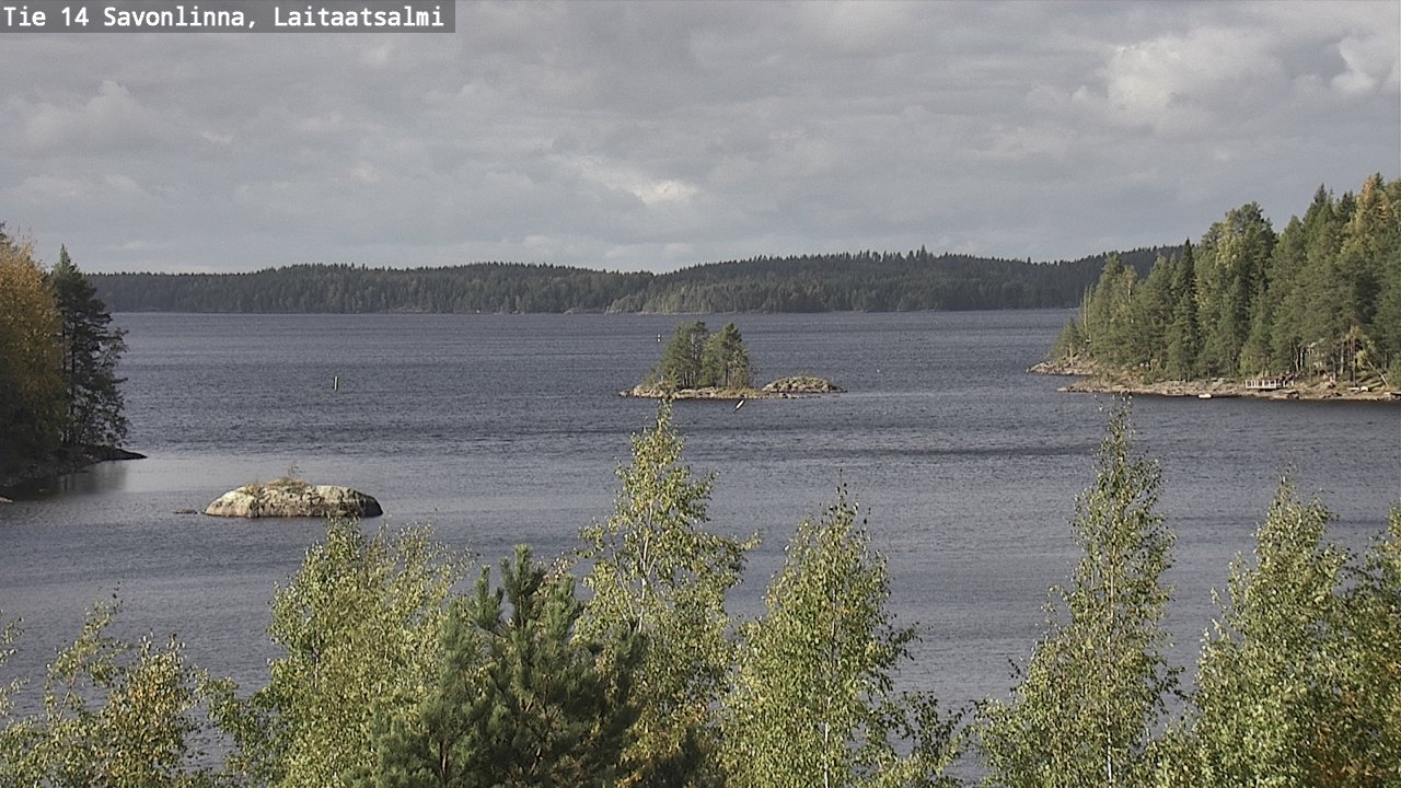 Weather Camera Image Väg 14 Nyslott, Laitaatsalmi, Savonlinna, Etelä-Savo