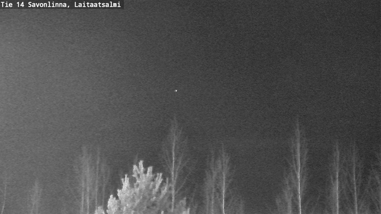 Weather Camera Image Väg 14 Nyslott, Laitaatsalmi, Savonlinna, Etelä-Savo