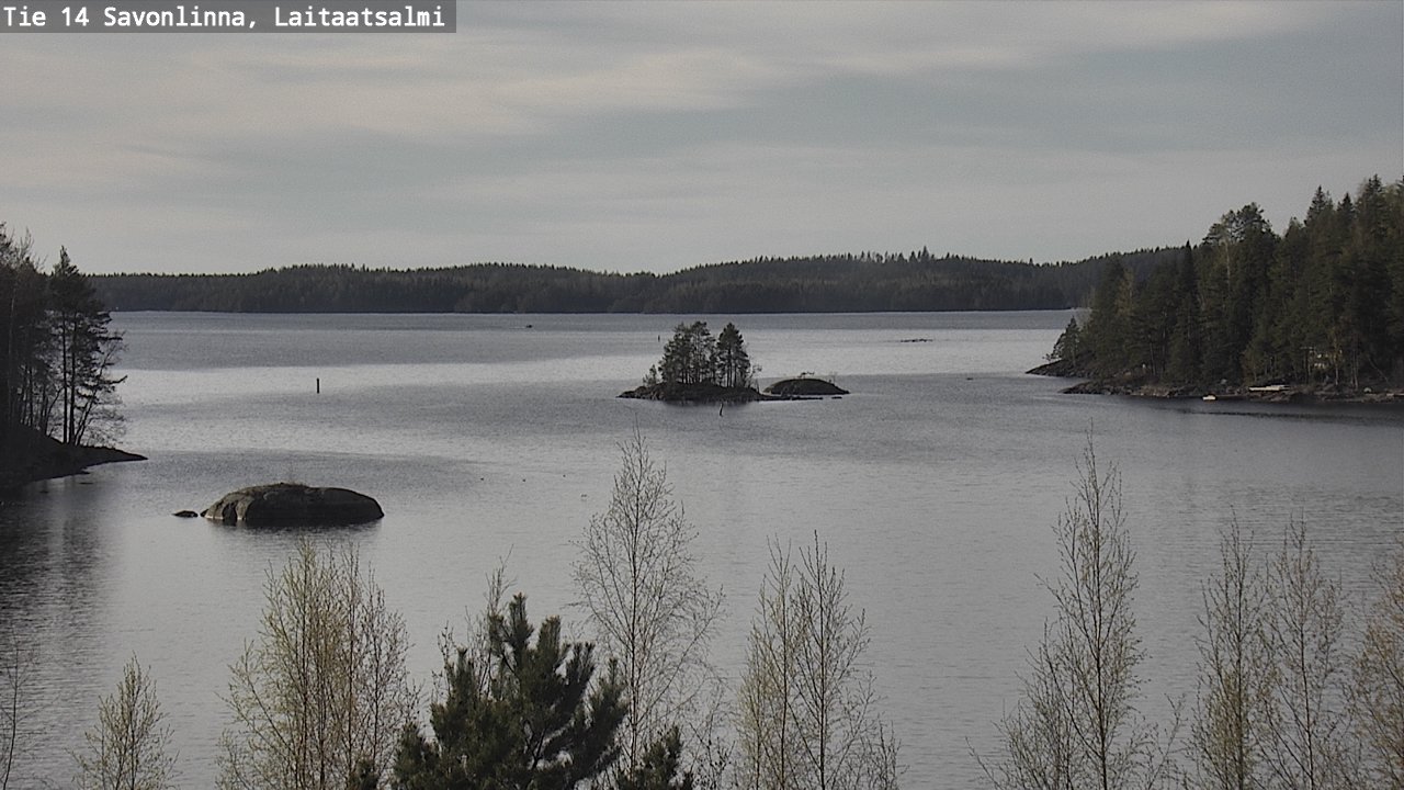 Weather Camera Image Väg 14 Nyslott, Laitaatsalmi, Savonlinna, Etelä-Savo