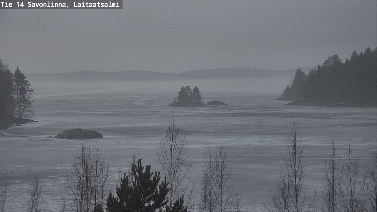 Weather Camera Image Väg 14 Nyslott, Laitaatsalmi, Savonlinna, Etelä-Savo