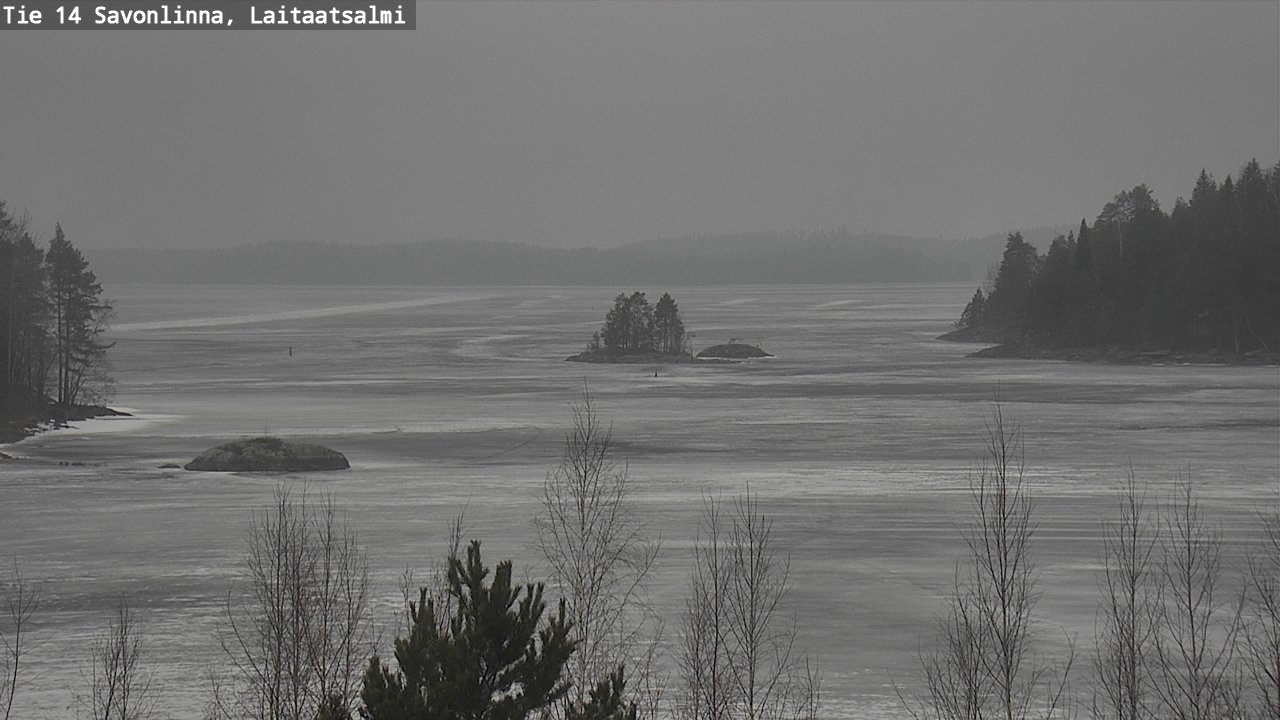 Weather Camera Image Väg 14 Nyslott, Laitaatsalmi, Savonlinna, Etelä-Savo