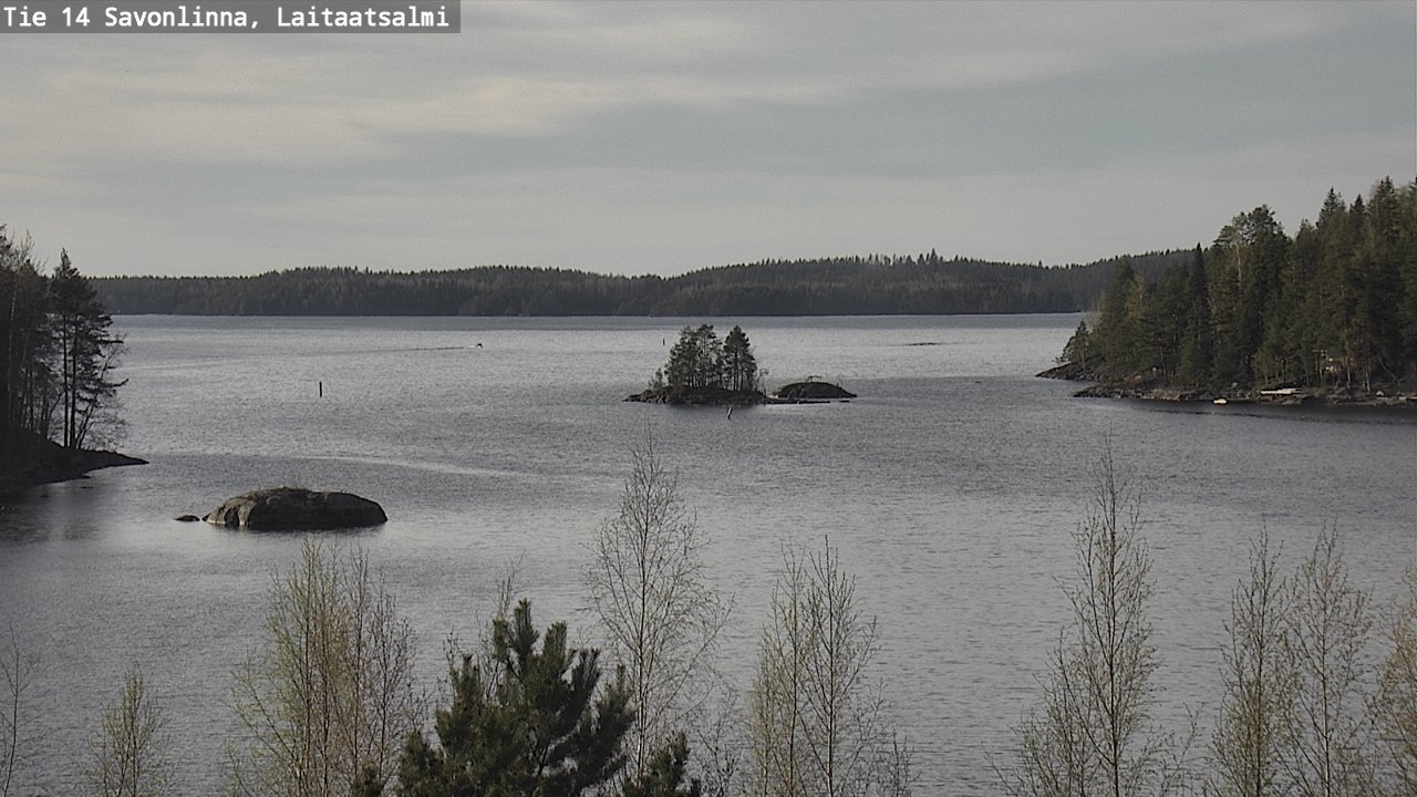 Weather Camera Image Väg 14 Nyslott, Laitaatsalmi, Savonlinna, Etelä-Savo