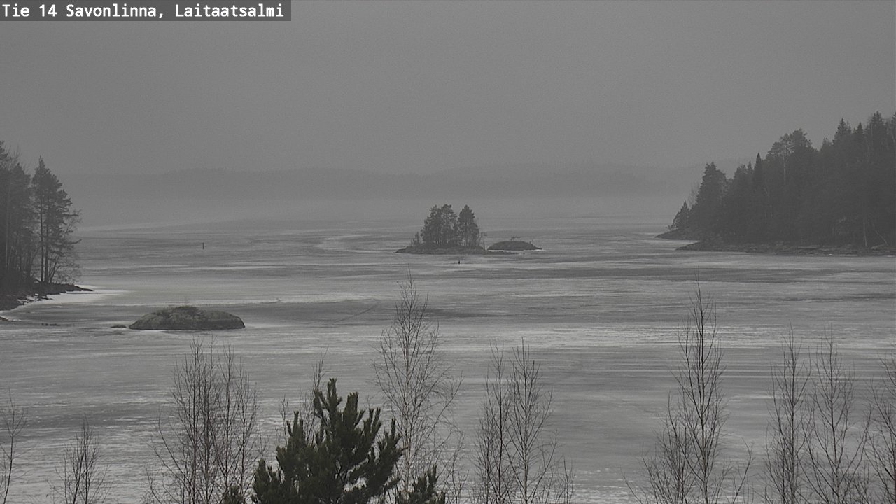 Weather Camera Image Väg 14 Nyslott, Laitaatsalmi, Savonlinna, Etelä-Savo