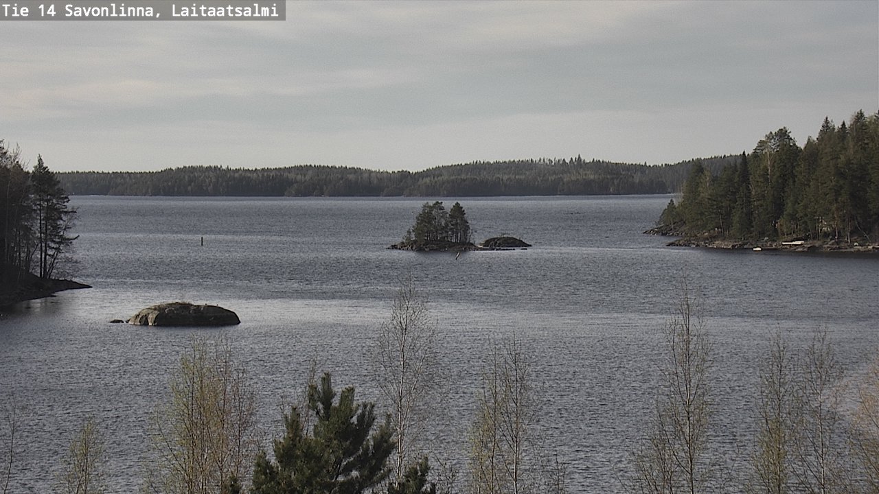 Weather Camera Image Väg 14 Nyslott, Laitaatsalmi, Savonlinna, Etelä-Savo