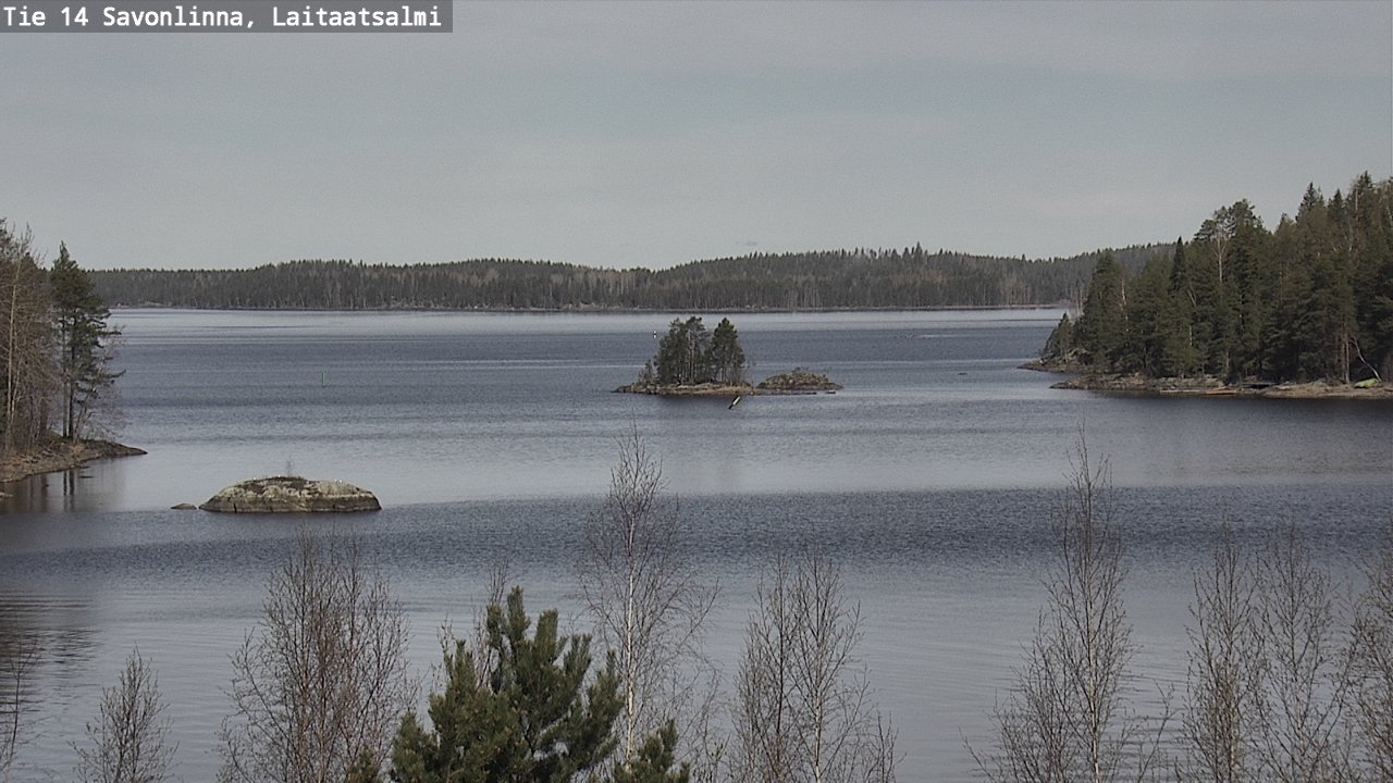 Weather Camera Image Väg 14 Nyslott, Laitaatsalmi, Savonlinna, Etelä-Savo
