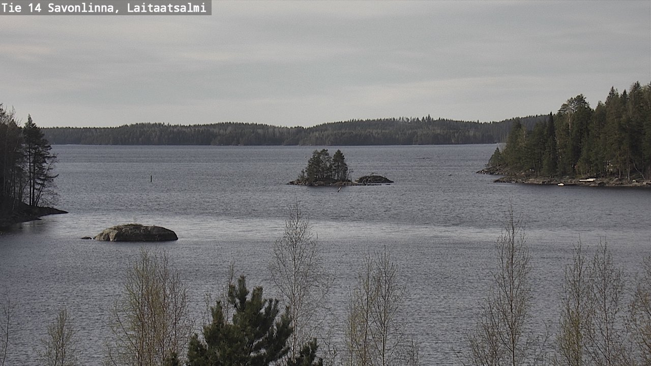 Weather Camera Image Väg 14 Nyslott, Laitaatsalmi, Savonlinna, Etelä-Savo