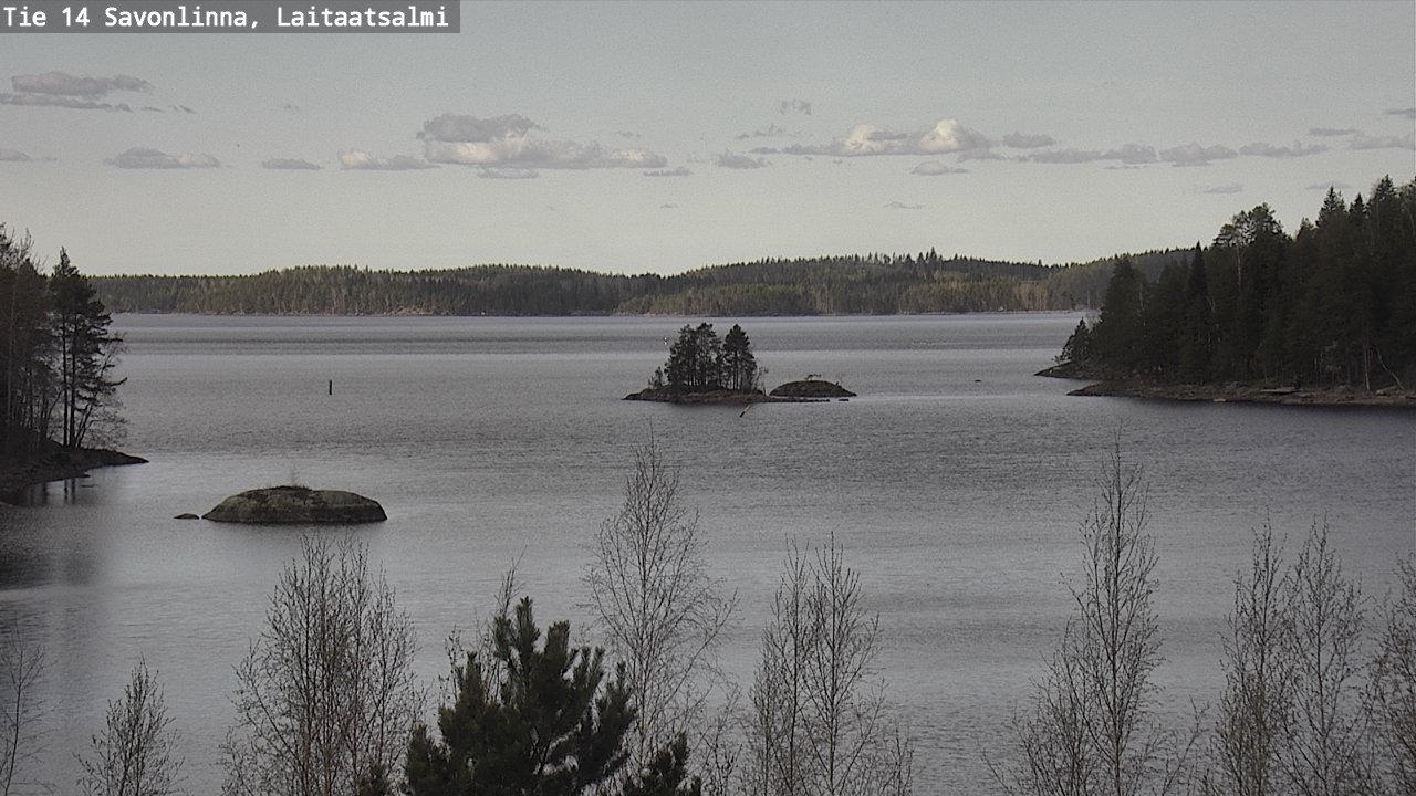 Weather Camera Image Väg 14 Nyslott, Laitaatsalmi, Savonlinna, Etelä-Savo