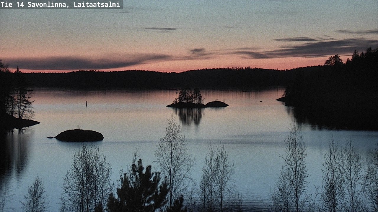Weather Camera Image Väg 14 Nyslott, Laitaatsalmi, Savonlinna, Etelä-Savo