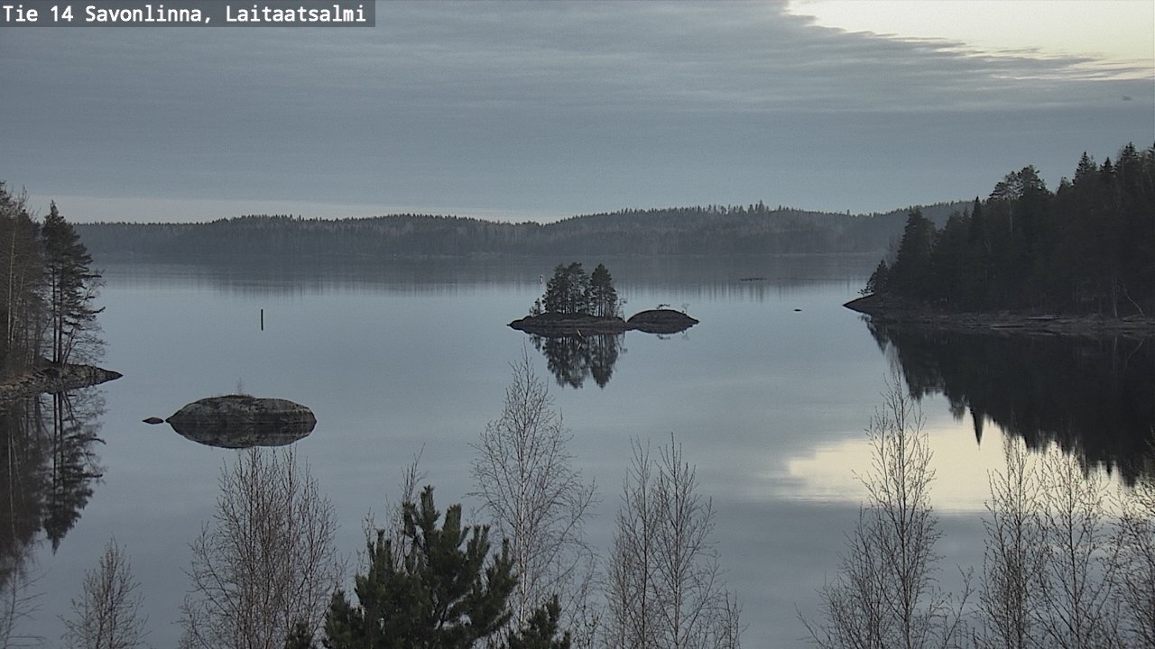 Weather Camera Image Väg 14 Nyslott, Laitaatsalmi, Savonlinna, Etelä-Savo