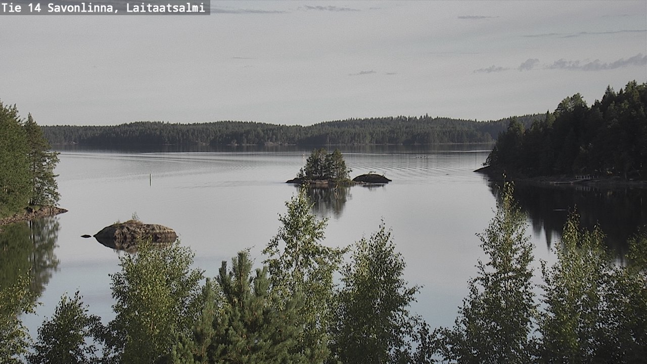 Weather Camera Image Road 14 Savonlinna, Laitaatsalmi, Savonlinna, Etelä-Savo