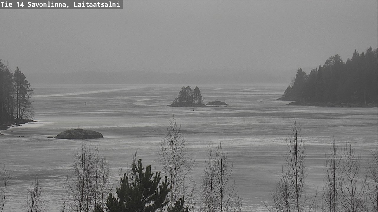 Weather Camera Image Väg 14 Nyslott, Laitaatsalmi, Savonlinna, Etelä-Savo