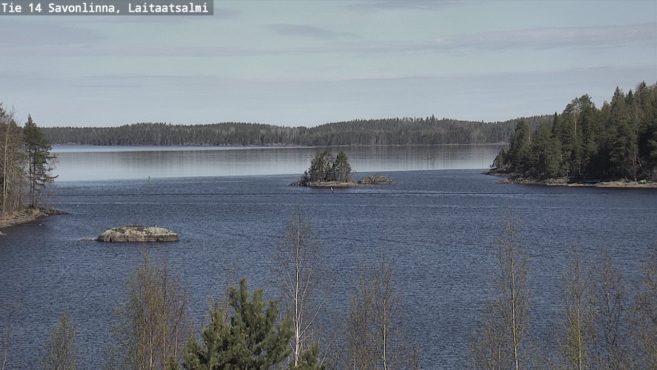 Weather Camera Image Road 14 Savonlinna, Laitaatsalmi, Savonlinna, Etelä-Savo