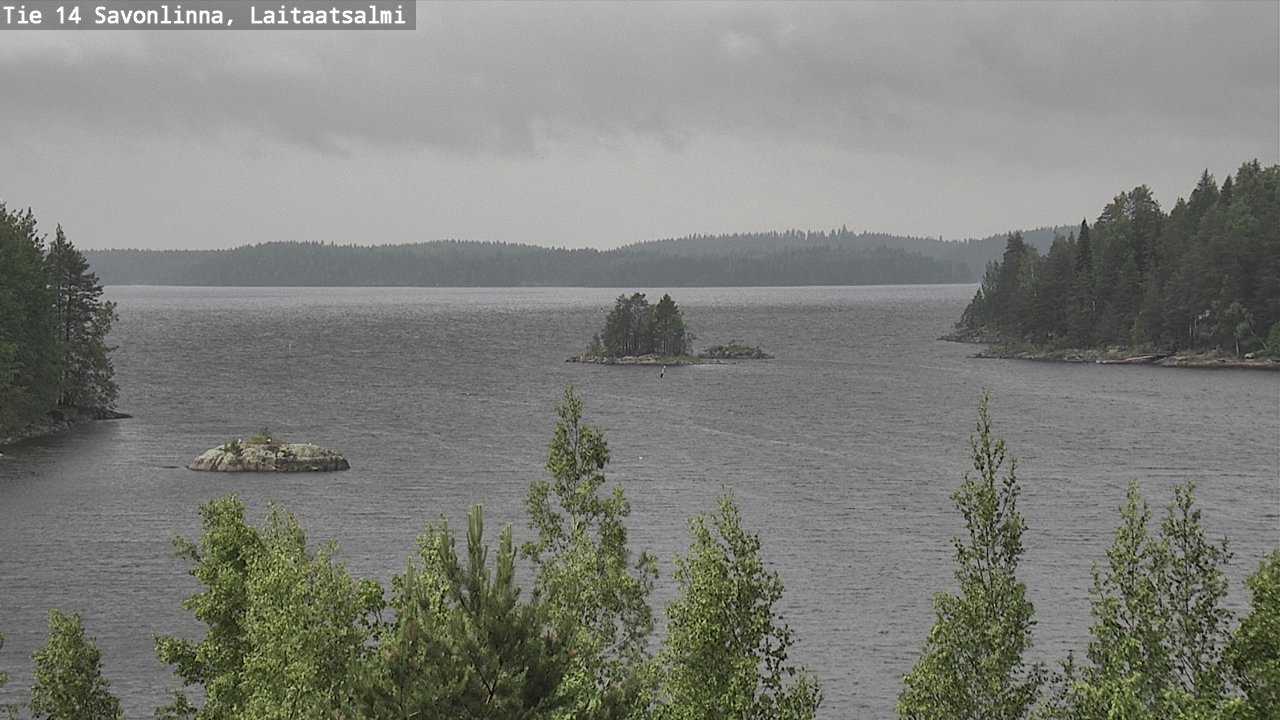Weather Camera Image Väg 14 Nyslott, Laitaatsalmi, Savonlinna, Etelä-Savo