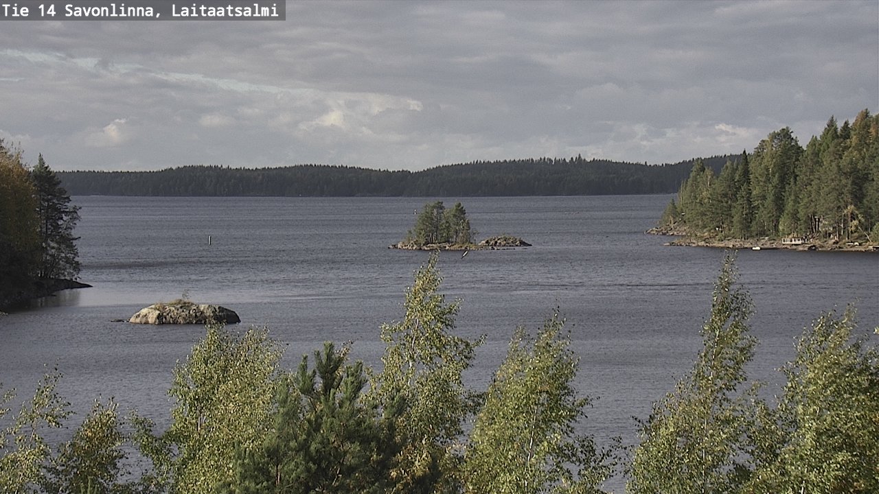 Weather Camera Image Väg 14 Nyslott, Laitaatsalmi, Savonlinna, Etelä-Savo
