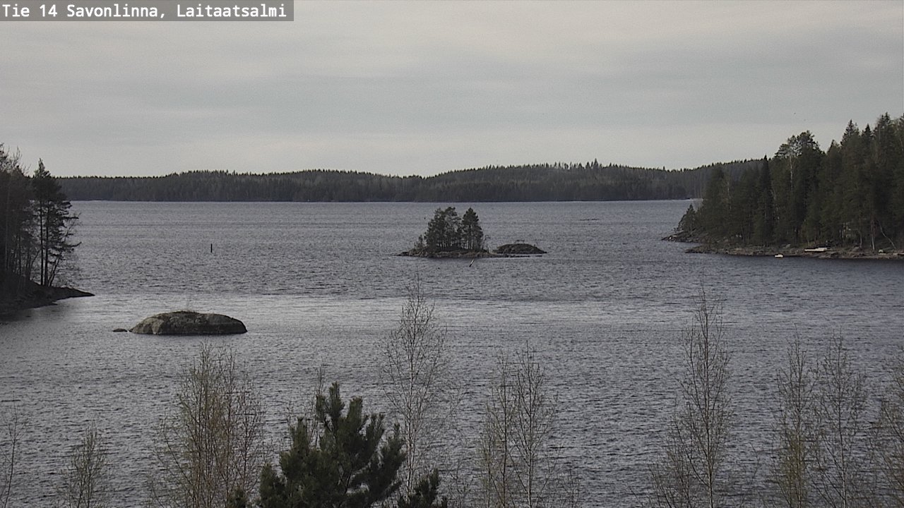 Weather Camera Image Väg 14 Nyslott, Laitaatsalmi, Savonlinna, Etelä-Savo