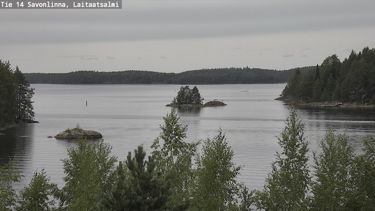 Weather Camera Image Road 14 Savonlinna, Laitaatsalmi, Savonlinna, Etelä-Savo