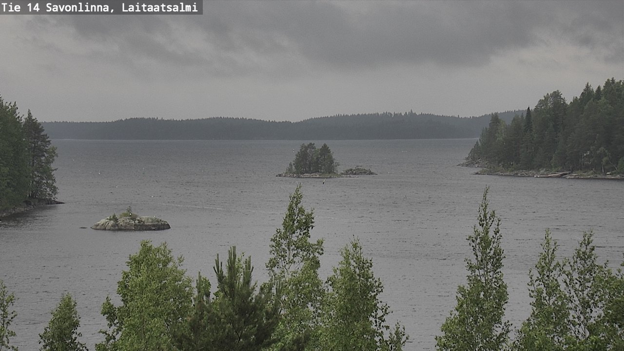 Weather Camera Image Väg 14 Nyslott, Laitaatsalmi, Savonlinna, Etelä-Savo