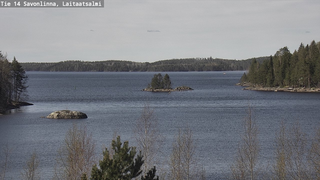 Weather Camera Image Väg 14 Nyslott, Laitaatsalmi, Savonlinna, Etelä-Savo