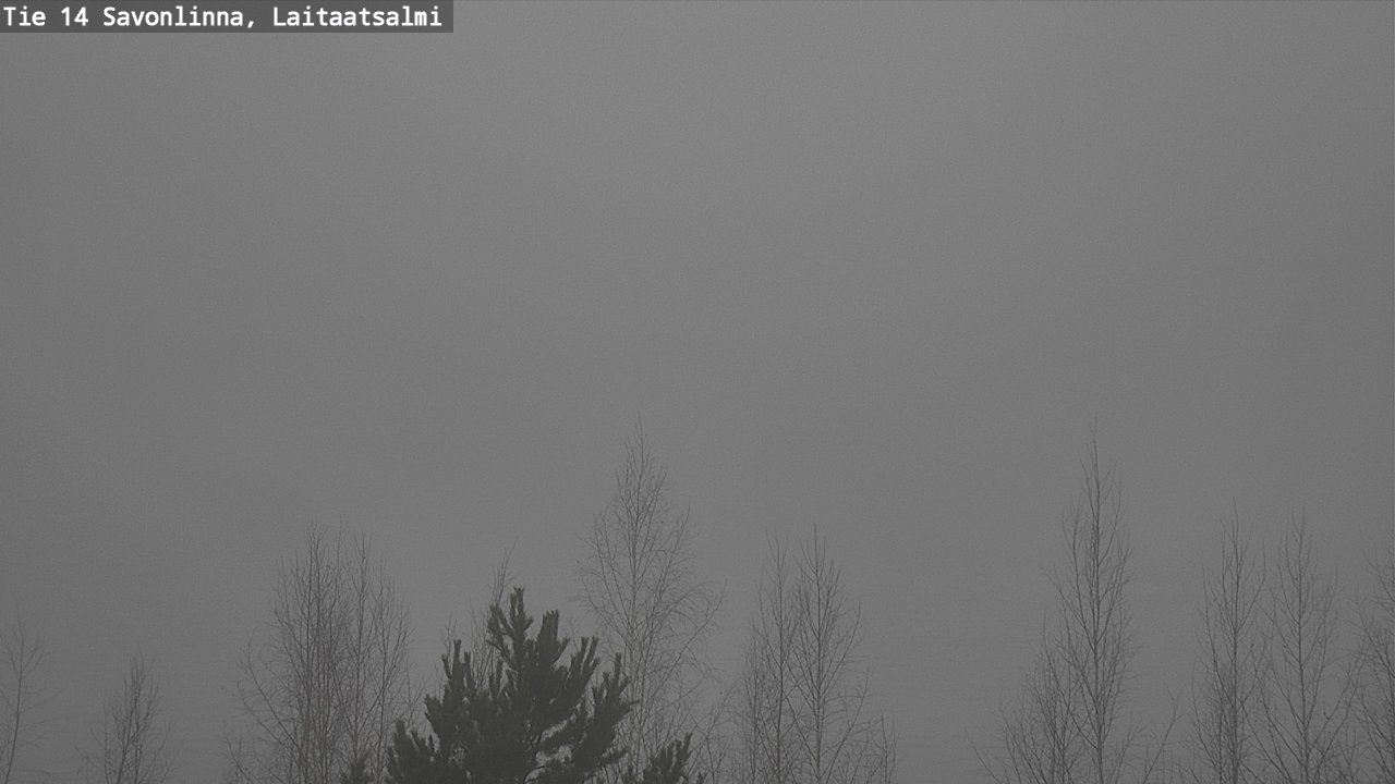 Weather Camera Image Väg 14 Nyslott, Laitaatsalmi, Savonlinna, Etelä-Savo