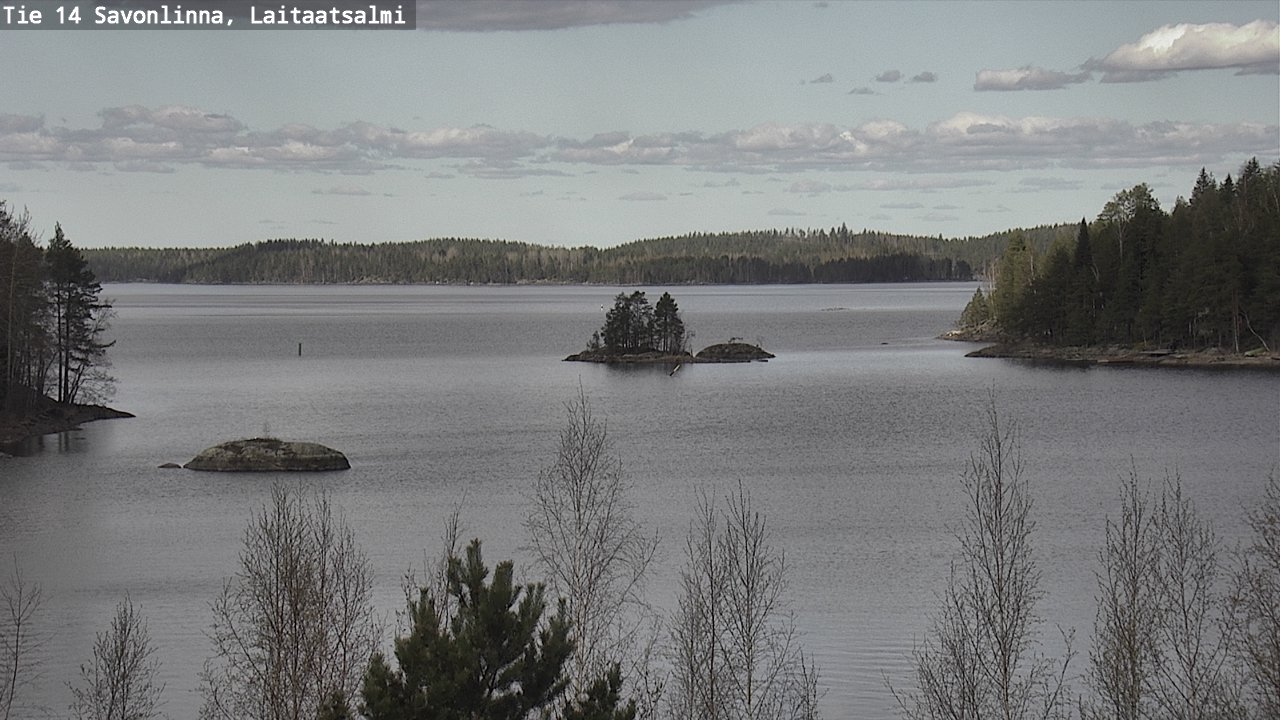 Weather Camera Image Väg 14 Nyslott, Laitaatsalmi, Savonlinna, Etelä-Savo