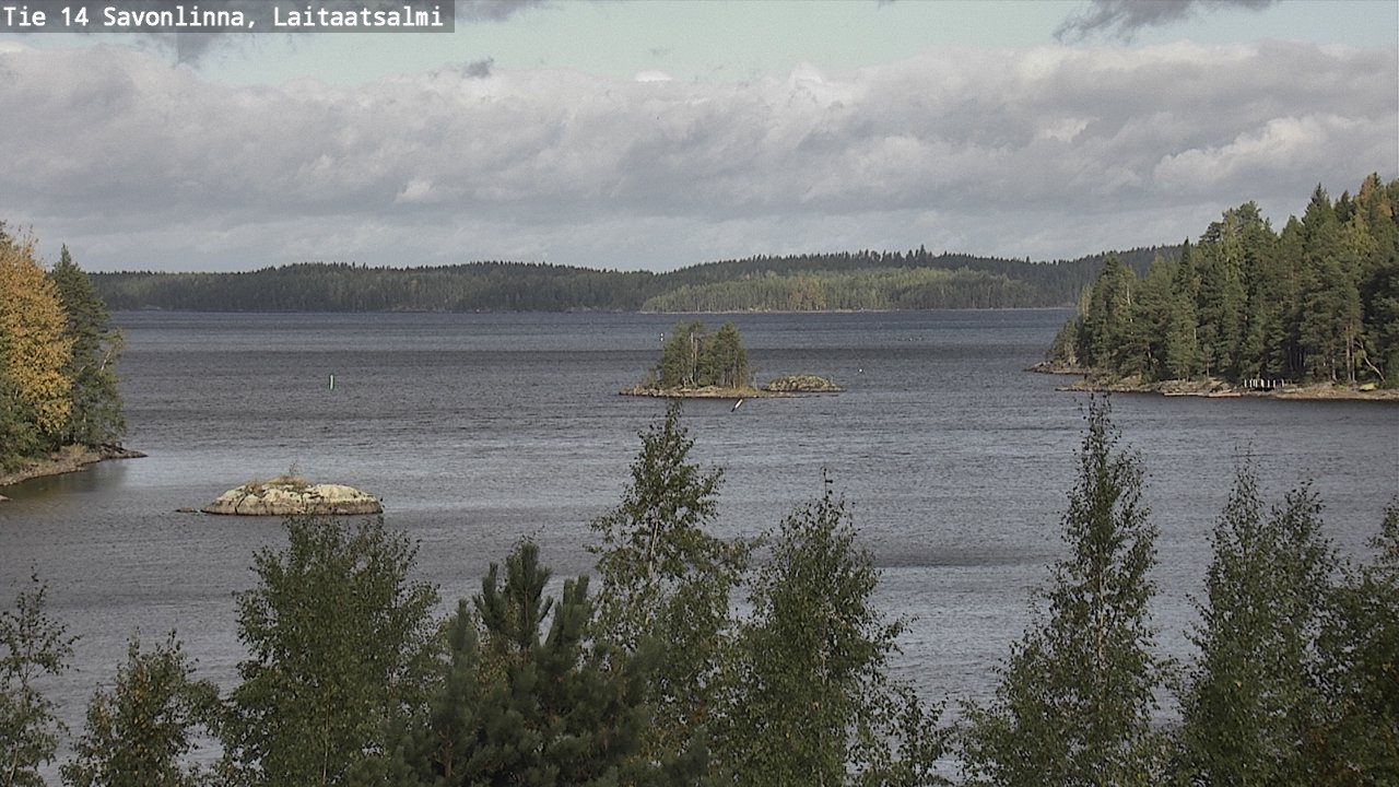 Weather Camera Image Road 14 Savonlinna, Laitaatsalmi, Savonlinna, Etelä-Savo