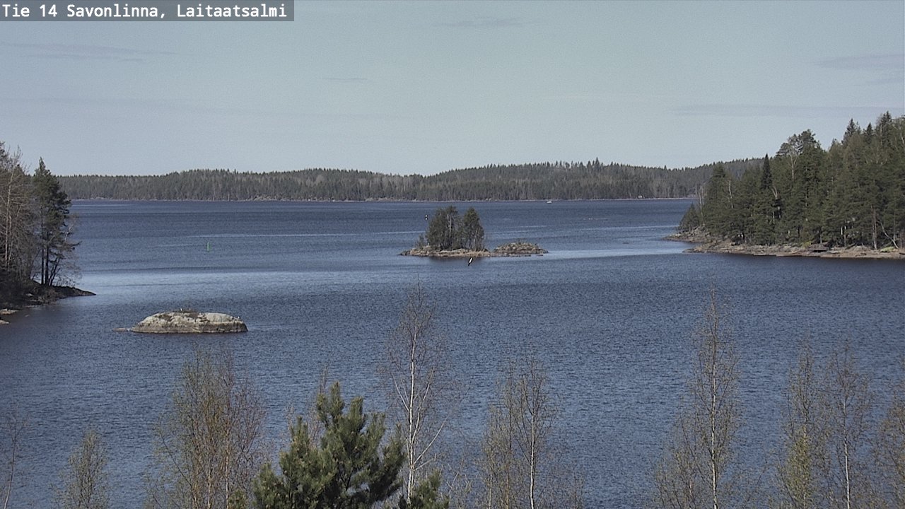 Weather Camera Image Road 14 Savonlinna, Laitaatsalmi, Savonlinna, Etelä-Savo