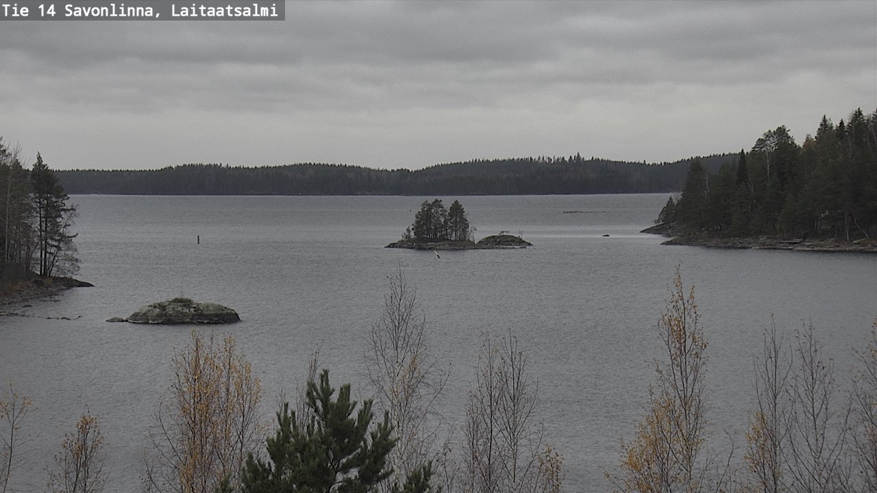 Weather Camera Image Väg 14 Nyslott, Laitaatsalmi, Savonlinna, Etelä-Savo