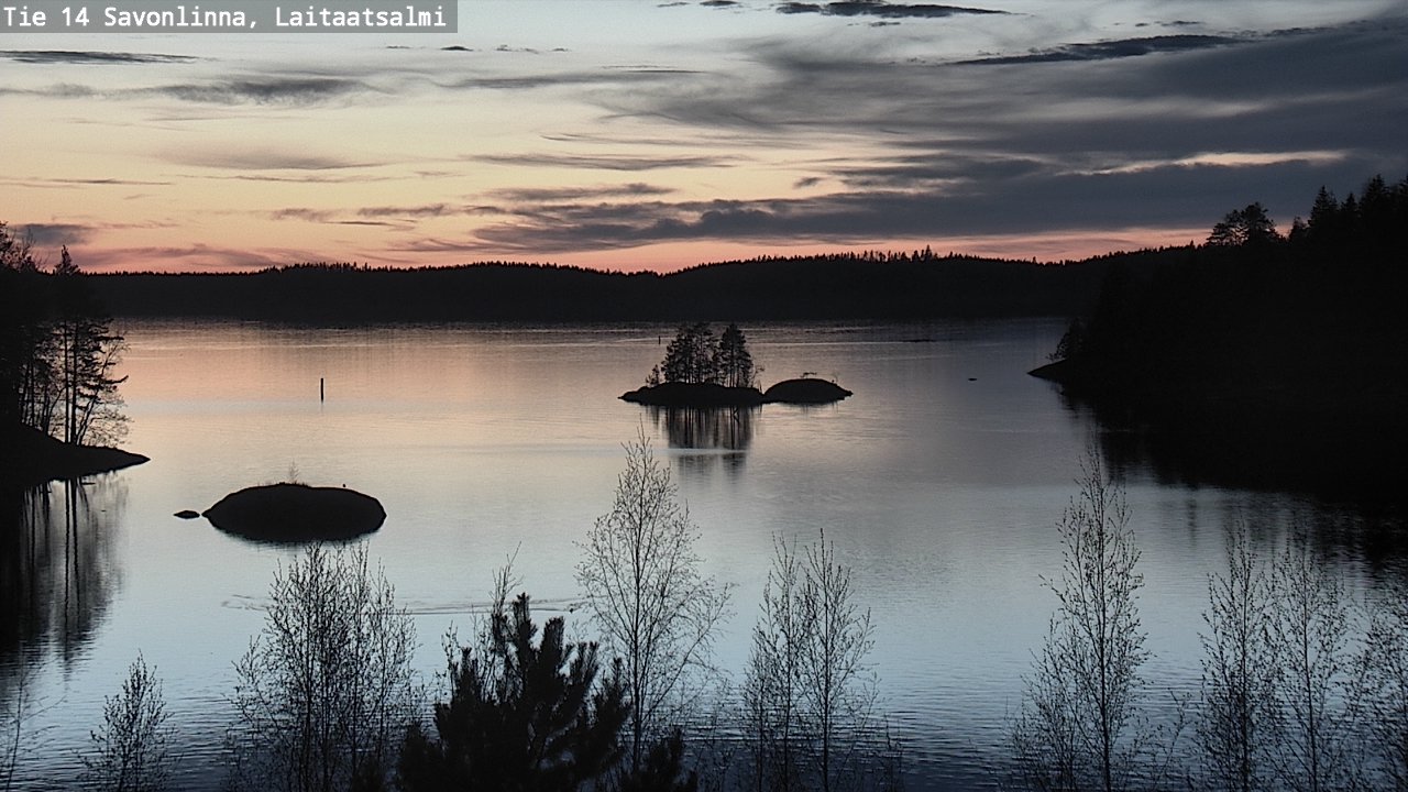 Weather Camera Image Väg 14 Nyslott, Laitaatsalmi, Savonlinna, Etelä-Savo