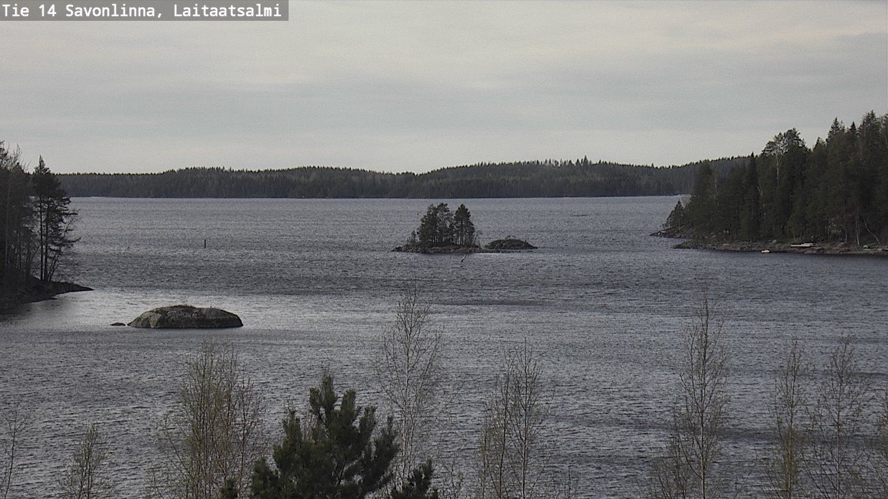Weather Camera Image Väg 14 Nyslott, Laitaatsalmi, Savonlinna, Etelä-Savo