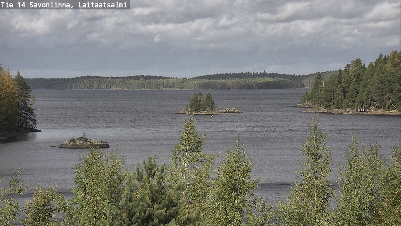 Weather Camera Image Väg 14 Nyslott, Laitaatsalmi, Savonlinna, Etelä-Savo