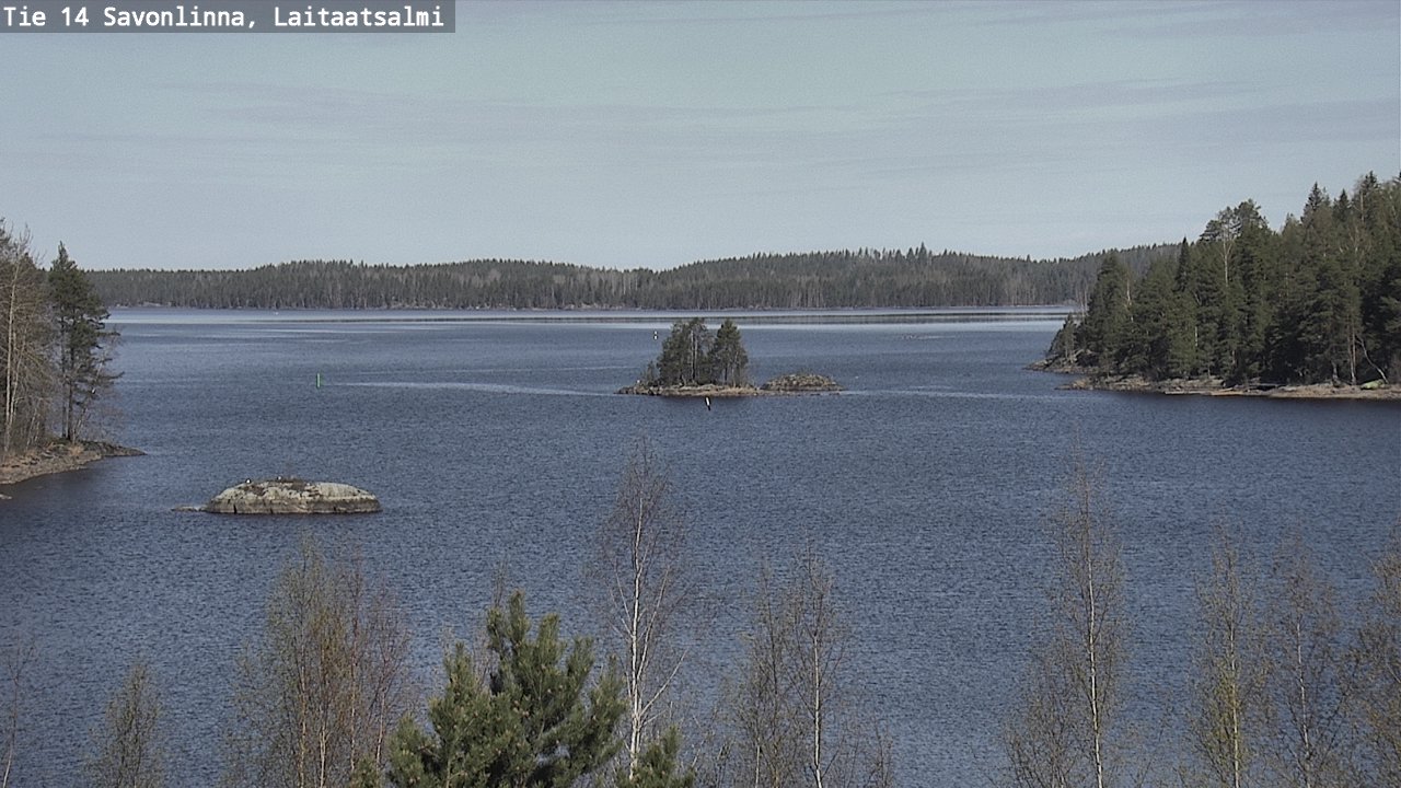 Weather Camera Image Road 14 Savonlinna, Laitaatsalmi, Savonlinna, Etelä-Savo