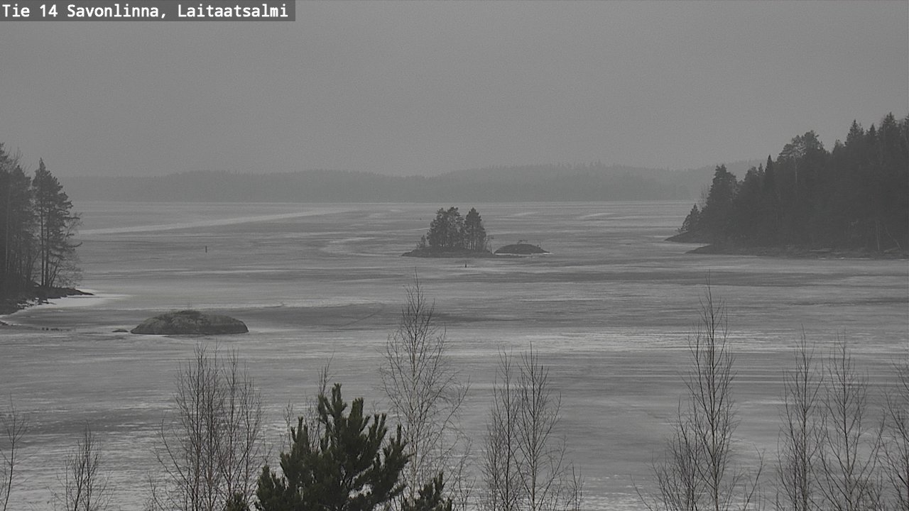 Weather Camera Image Väg 14 Nyslott, Laitaatsalmi, Savonlinna, Etelä-Savo