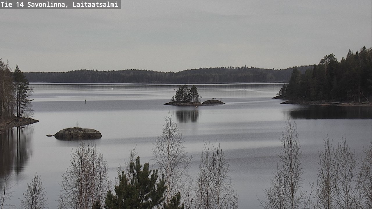Weather Camera Image Väg 14 Nyslott, Laitaatsalmi, Savonlinna, Etelä-Savo