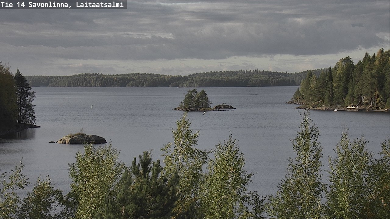 Weather Camera Image Väg 14 Nyslott, Laitaatsalmi, Savonlinna, Etelä-Savo