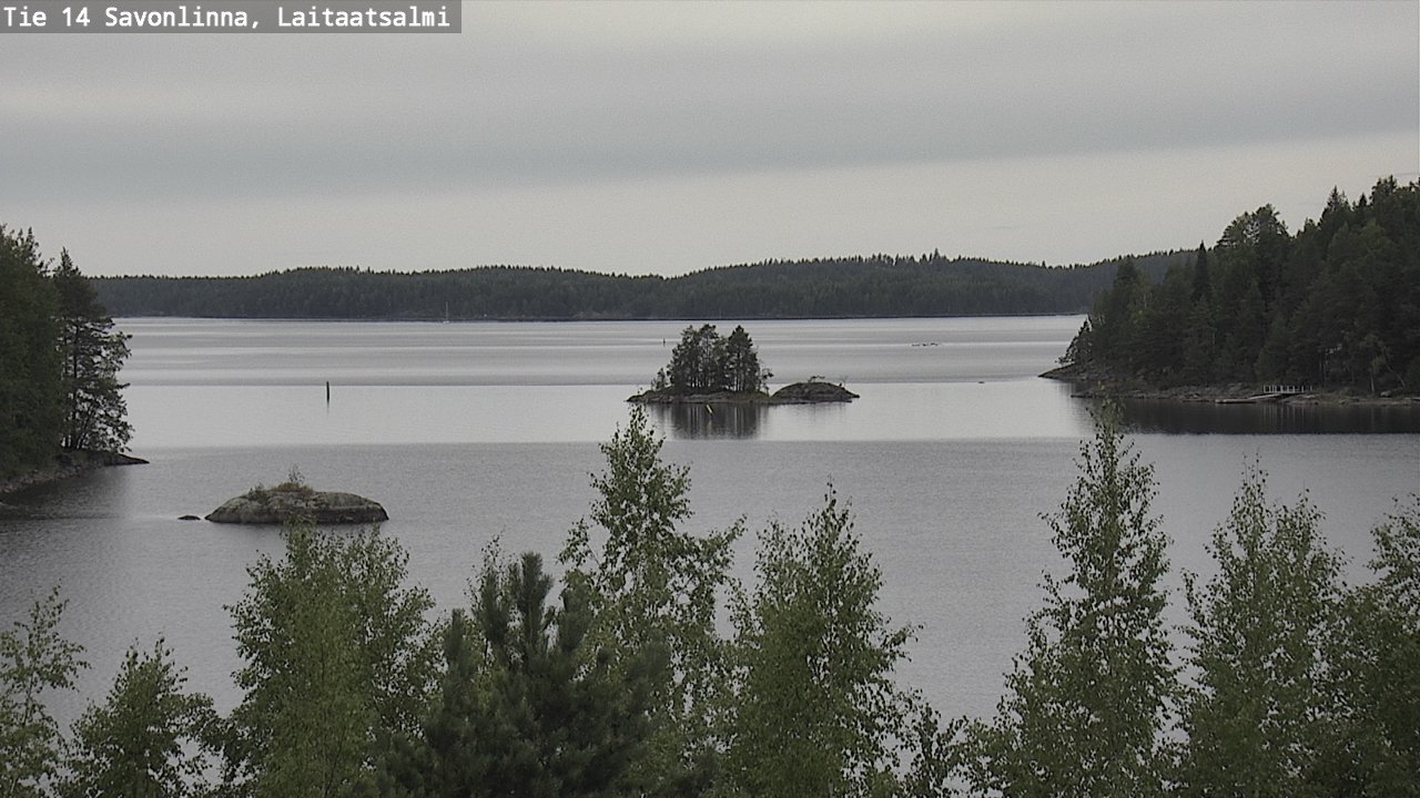 Weather Camera Image Road 14 Savonlinna, Laitaatsalmi, Savonlinna, Etelä-Savo