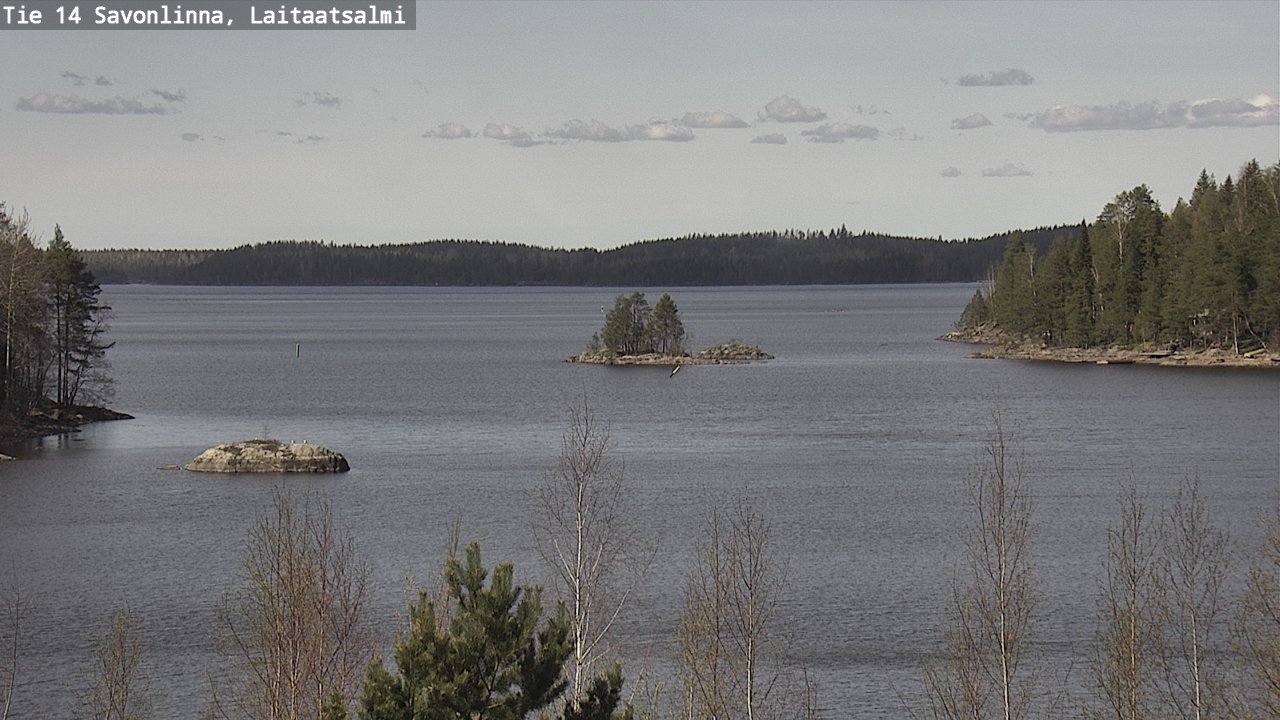 Weather Camera Image Väg 14 Nyslott, Laitaatsalmi, Savonlinna, Etelä-Savo