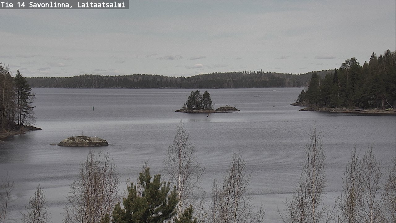Weather Camera Image Väg 14 Nyslott, Laitaatsalmi, Savonlinna, Etelä-Savo