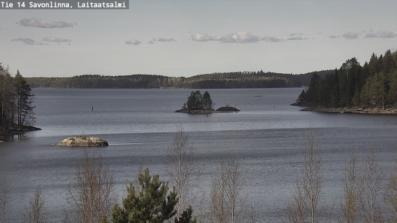 Weather Camera Image Väg 14 Nyslott, Laitaatsalmi, Savonlinna, Etelä-Savo
