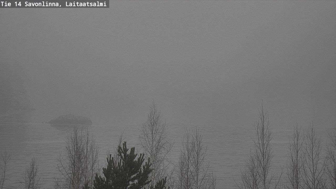 Weather Camera Image Väg 14 Nyslott, Laitaatsalmi, Savonlinna, Etelä-Savo