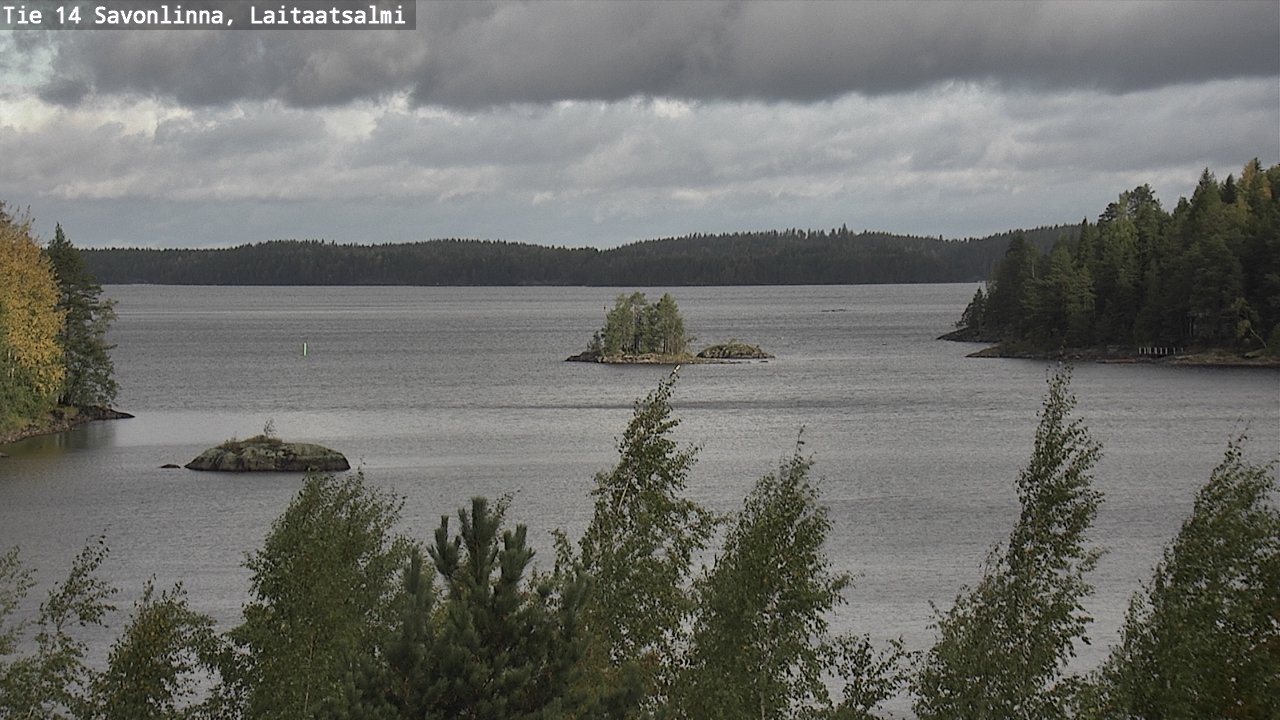 Weather Camera Image Road 14 Savonlinna, Laitaatsalmi, Savonlinna, Etelä-Savo