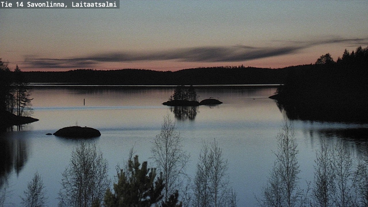 Weather Camera Image Väg 14 Nyslott, Laitaatsalmi, Savonlinna, Etelä-Savo
