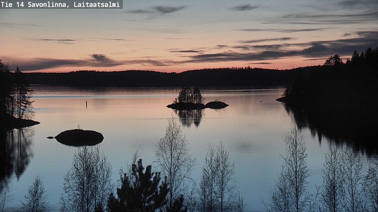 Weather Camera Image Väg 14 Nyslott, Laitaatsalmi, Savonlinna, Etelä-Savo